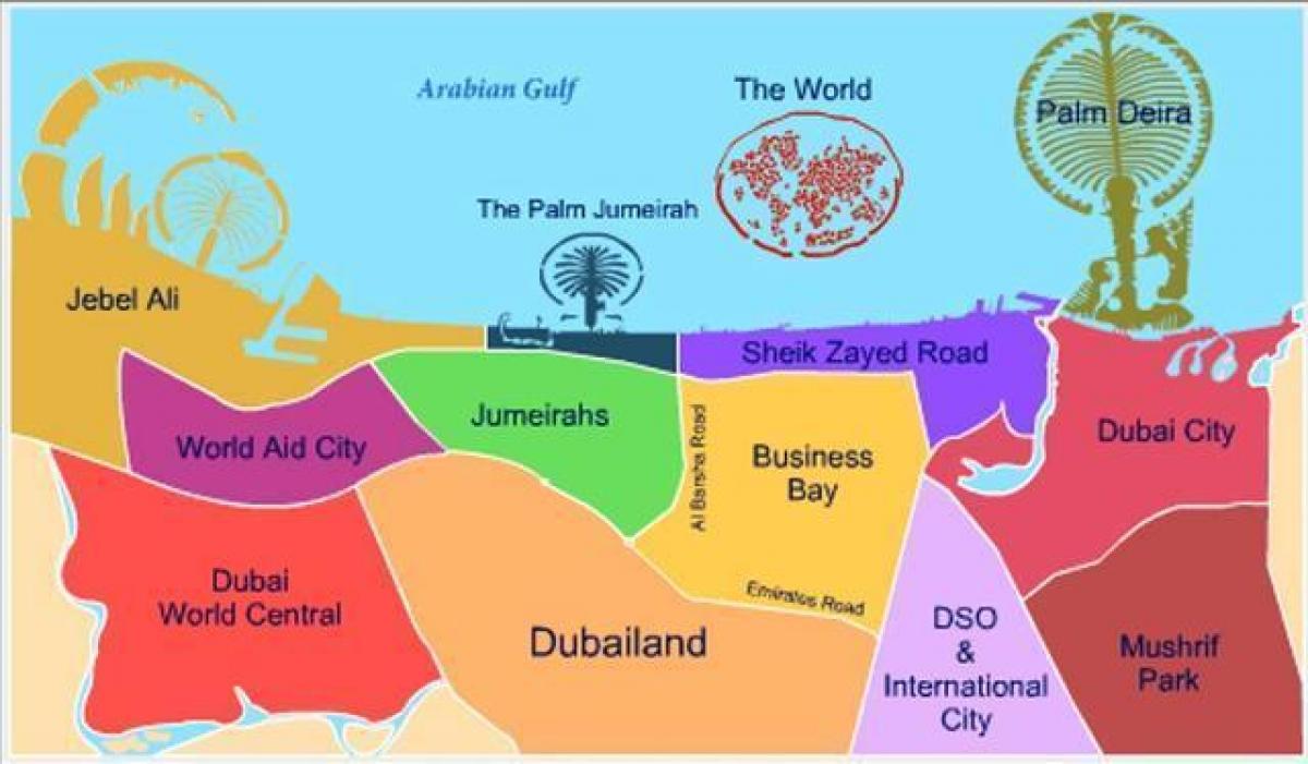 வரைபடம் Dubailand