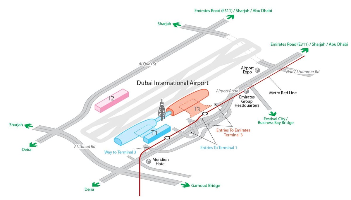 dxb விமான நிலைய வரைபடம்