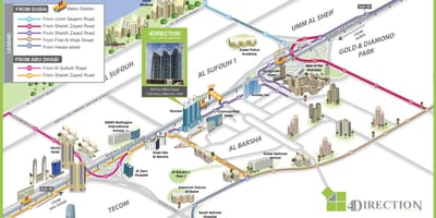 வரைபடம் அமெரிக்க பள்ளி துபாய்