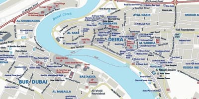வரைபடம் Deira Dubai
