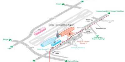 Dxb விமான நிலைய வரைபடம்